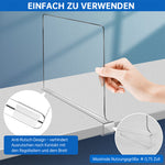 Acrylregaltrenner für eine perfekte Kleiderordnung