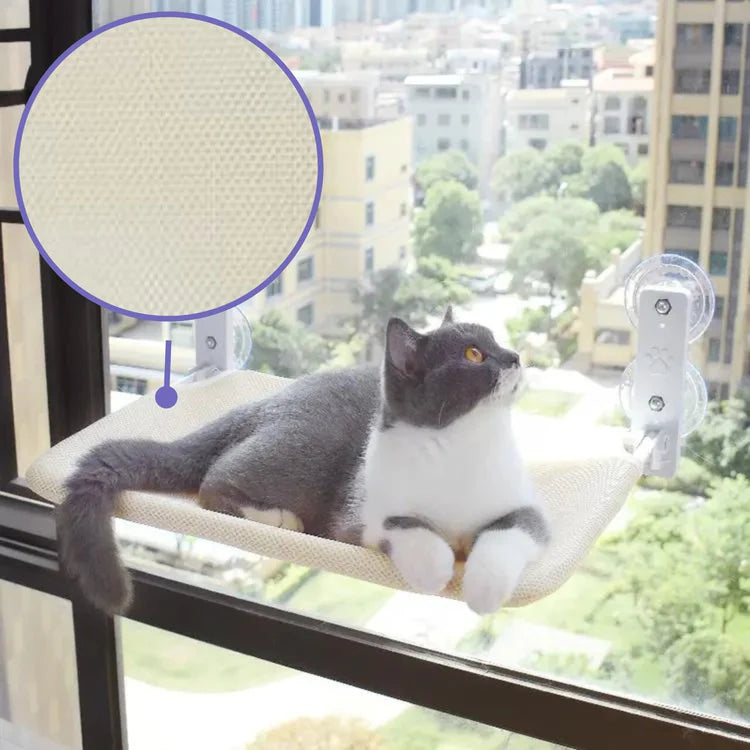 Gemütliche Katzenfenster-Hängematte