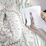 Elegante Wendedecke mit Mandala Design aus Baumwolle