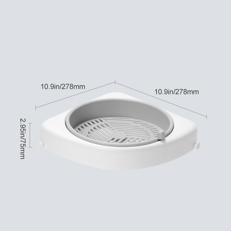 Eckregal mit drehbarem Design für das Badezimmer
