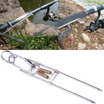 Automatic fishing rod holder with bite alarm for stress-free fishing