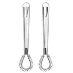 Küchenzauber Edelstahl Mini-Mixer | Handbetriebener Rührbesen
