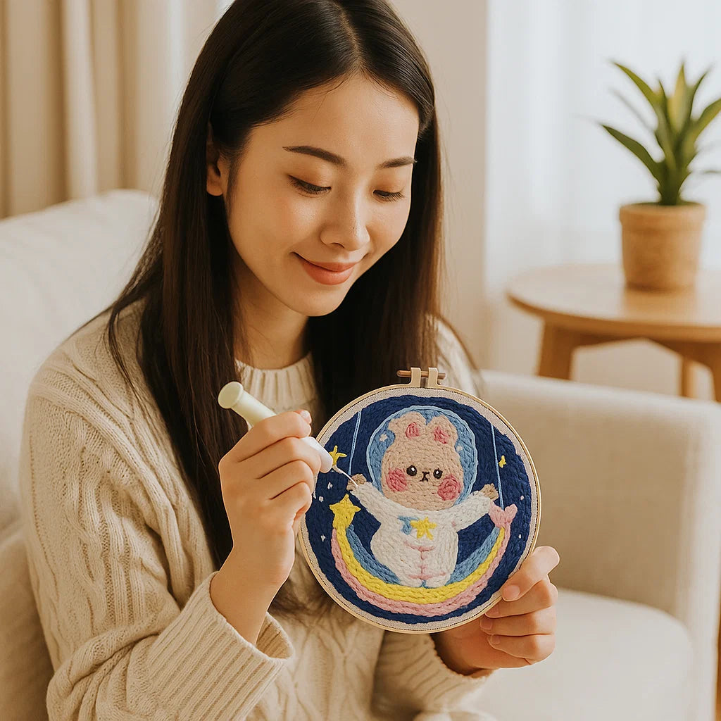 Calming Embroidery Kit for a Creative Break