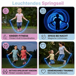 Springseil mit leuchtenden Effekten