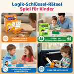 Rätselspiel für Kinder mit Logikschlüsseln