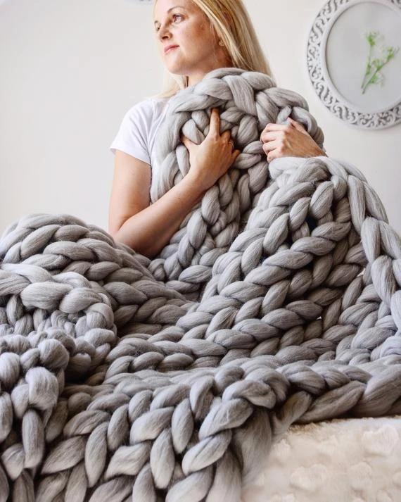 Kuschelige Strickdecke für ultimativen Komfort