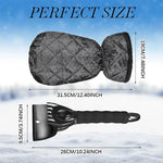 WinterWächter Ice Scraper with Fleece Glove | Warm & Waterproof | Scratch Protection for Your Vehicle