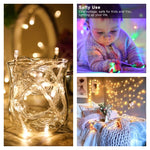 GlanzLicht Akku-LED-Lichterkette | Warmweiß & Bunt | 1–10 m Länge | Perfekt für Feste, Hochzeiten & Dekoration Innen/Außen