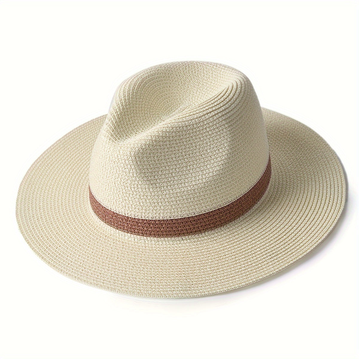 Stylischer Sommerhut mit breiter Krempe aus Papierfaser