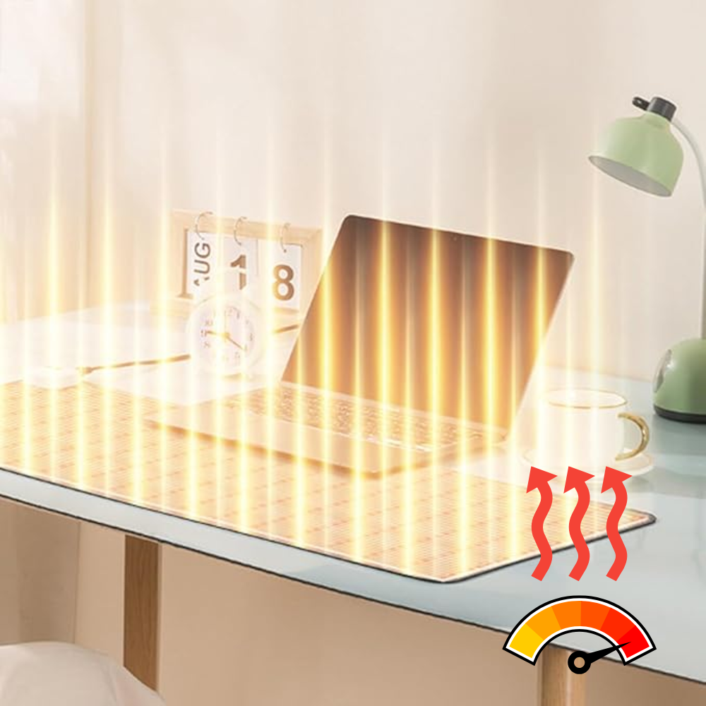 Heated Mat - Enjoy a comfortable workspace with instant warmth