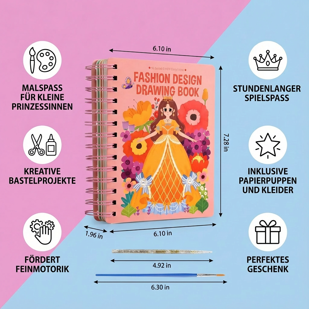 Mal- und Bastelbuch für Prinzessinnen