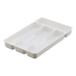 Practical Cutlery and Drawer Organizer | 27x17.6x3.5 cm | Black or White