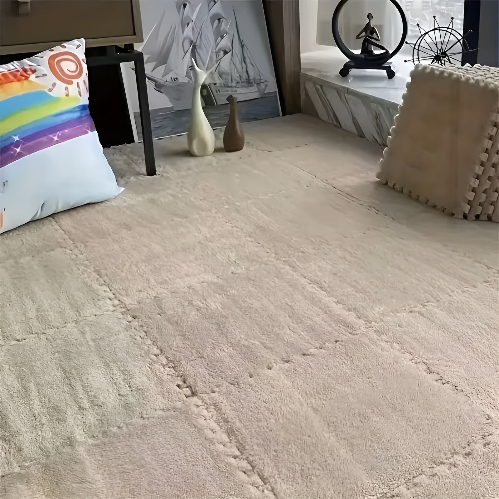 Superweicher Patchwork-Teppich für ein gemütliches Zuhause