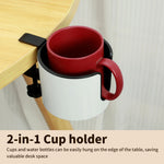 Practical 2-in-1 Drink and Headphone Holder for Desks