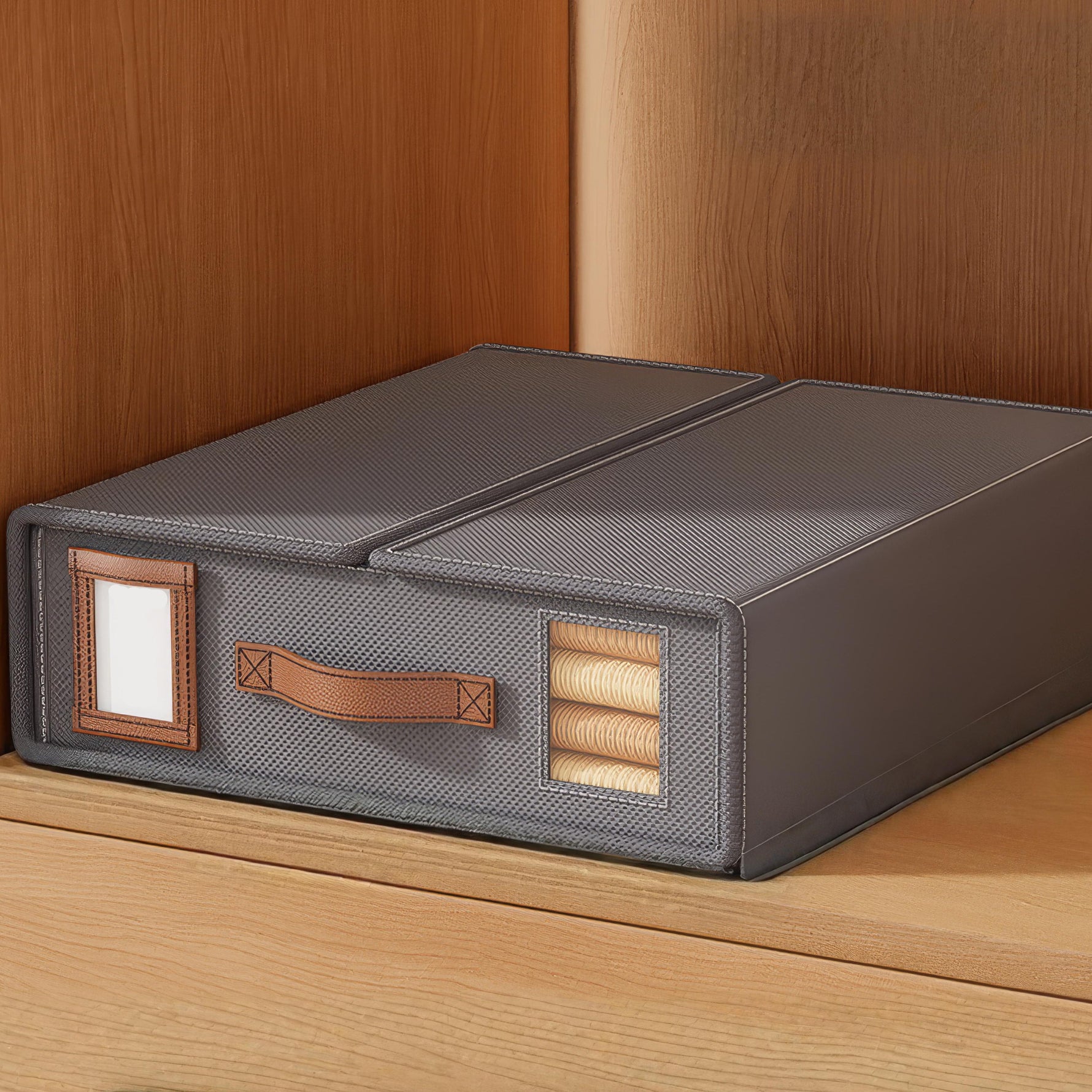 Practical Bedding Organizer with Viewing Window