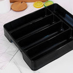 Practical Cutlery and Drawer Organizer | 27x17.6x3.5 cm | Black or White