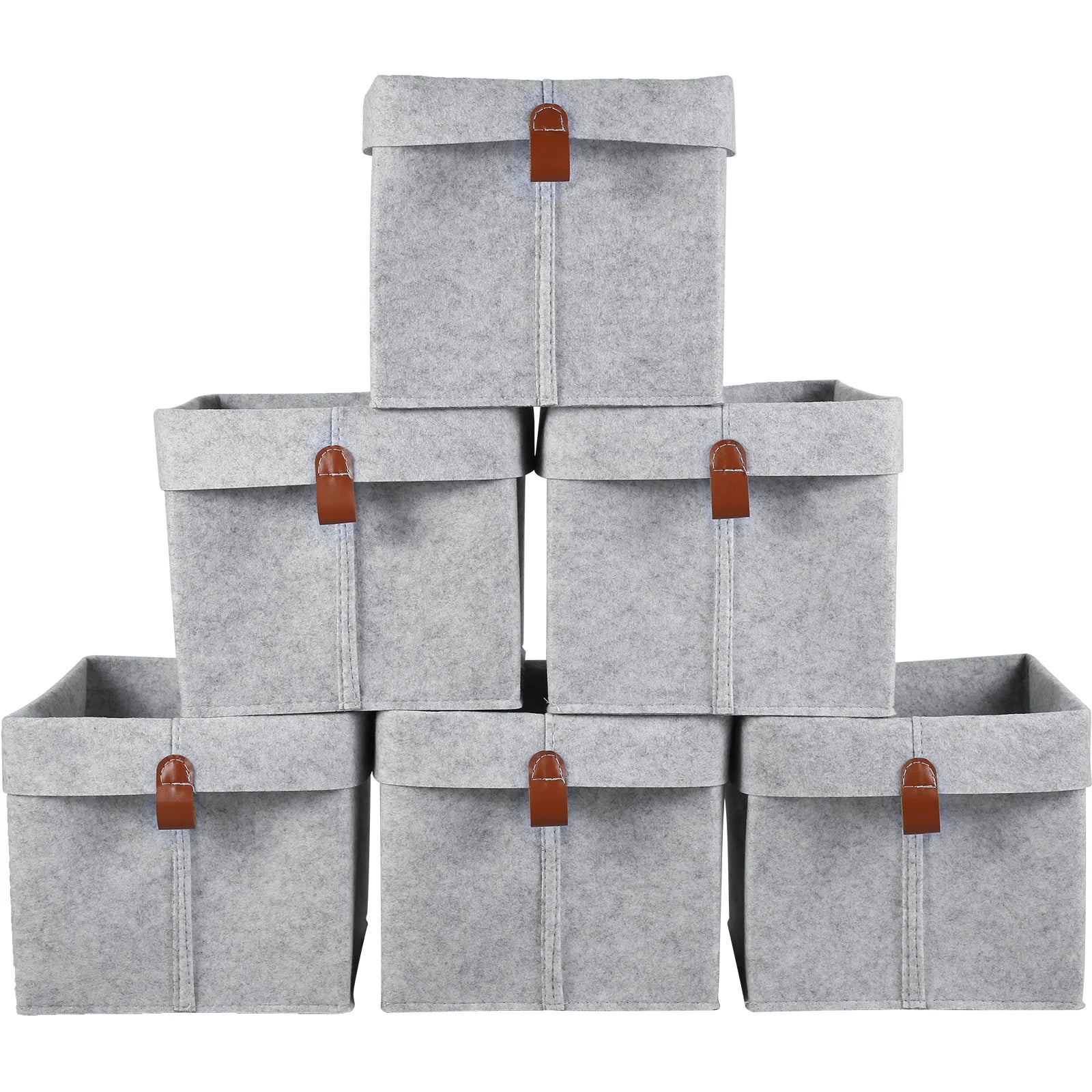 Six-Piece Felt Organizer Set | 12 L Foldable Storage Solutions for Your Home