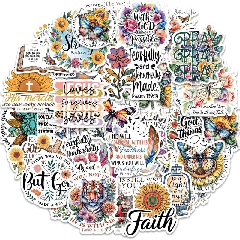 Inspired Sticker Set for Your Faith Journey