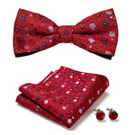 Elegant set with stylish bow ties and accessories