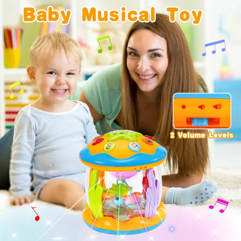 Fantasievolles Nachtlicht-Projektor für Babys mit Musik