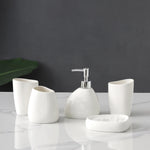 Elegant ceramic soap dispenser for sophisticated bathrooms