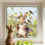 Colorful Window Decoration for Easter | Cheerful Bunnies & Eggs