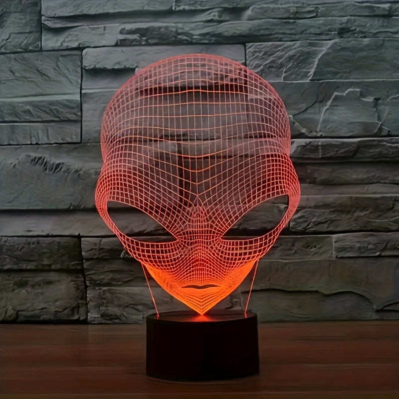 3D-Alienslampe mit LED-Farbeleuchtung und Touch-Steuerung