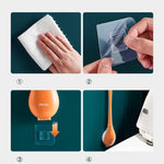 Hygienic Silicone Toilet Brush with a Modern Look