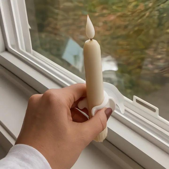 Set mit 6 LED-Fensterkerzen mit Dämmerungssensor – Realistisches, warmweißes Flackern für Gemütlichkeit