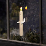 Set mit 6 LED-Fensterkerzen mit Dämmerungssensor – Realistisches, warmweißes Flackern für Gemütlichkeit