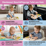 Holztafel für Montessori Beschäftigungen