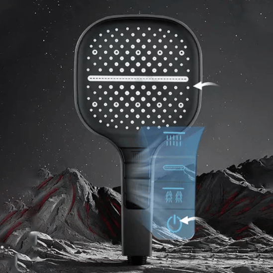 AquaLux Shower Head | Modern Shower Head with 7 Spray Options