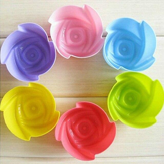 6er Set wiederverwendbare Silikonbackförmchen für Muffins