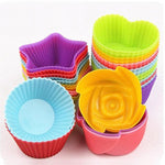 6er Set wiederverwendbare Silikonbackförmchen für Muffins