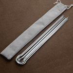 6er Set Edelstahl Grillspieße mit Tasche | GrillGuru