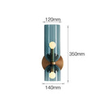 Modern Glass Wall Light with Double-Head LED