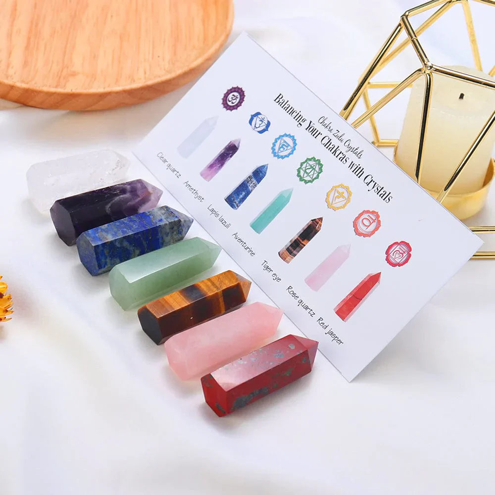 Geschenkset mit 7 Chakra Steinen