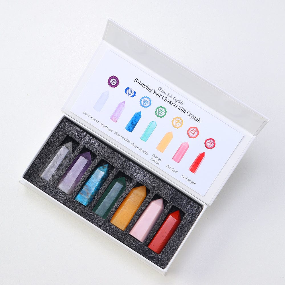 Geschenkset mit 7 Chakra Steinen