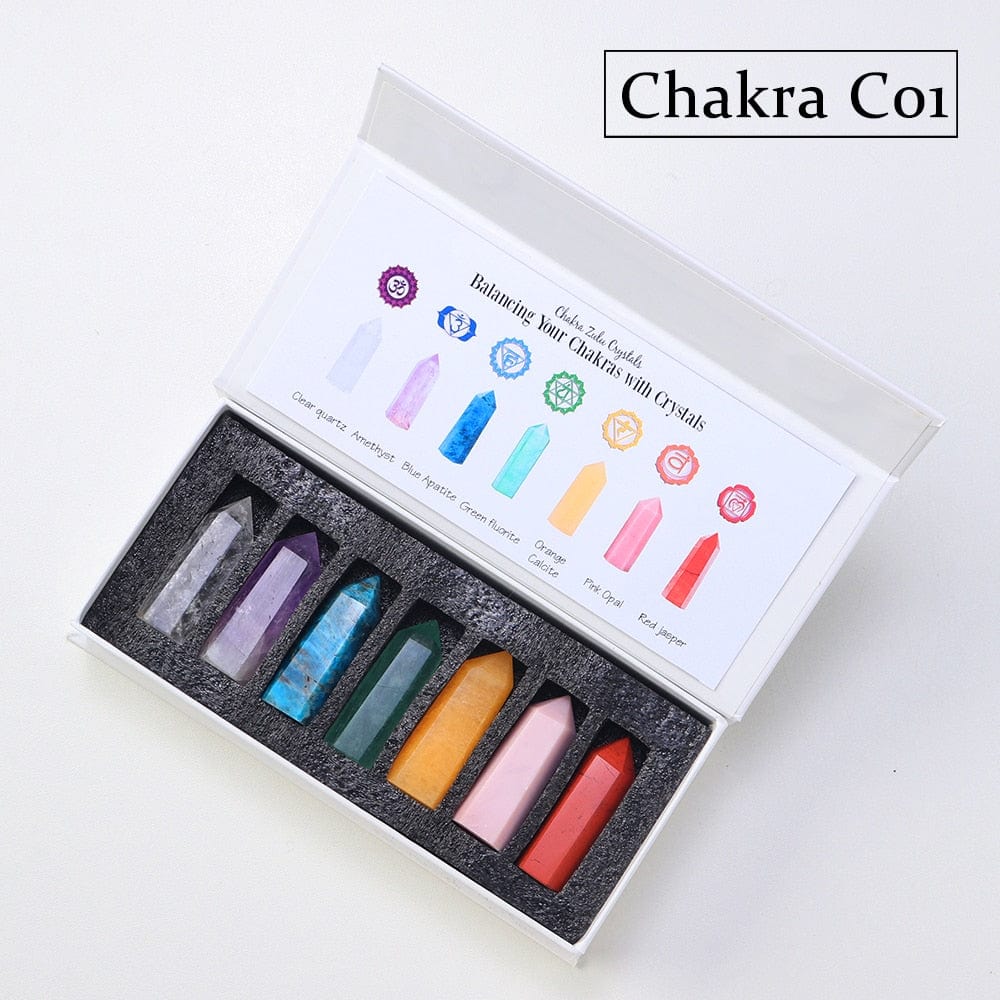 Geschenkset mit 7 Chakra Steinen