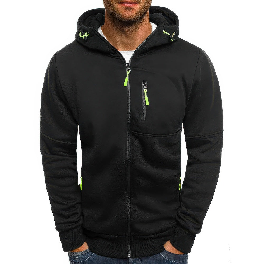 Vielseitige Herren Hoodie-Weste mit praktischem Reißverschluss