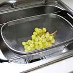 Kitchen Utensil - Foldable Stainless Steel Dish Drainer