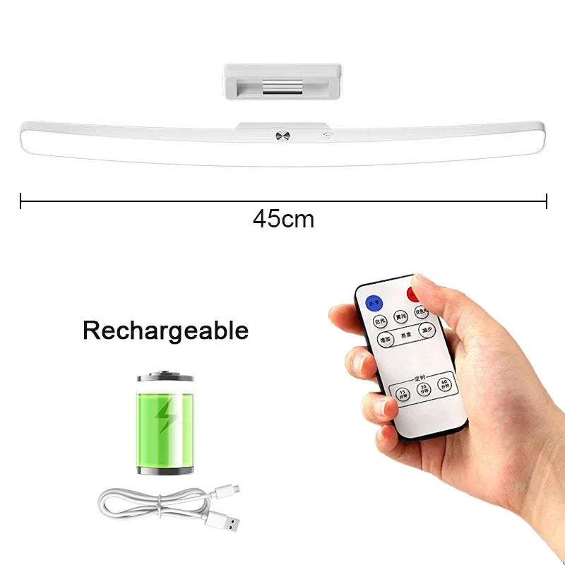 LichtPro LED Magnetlampe | Wiederaufladbar & Dimmbar | Touch- und Fernbedienung | Warm- bis Kaltweiß | Schnelles Typ-C Laden