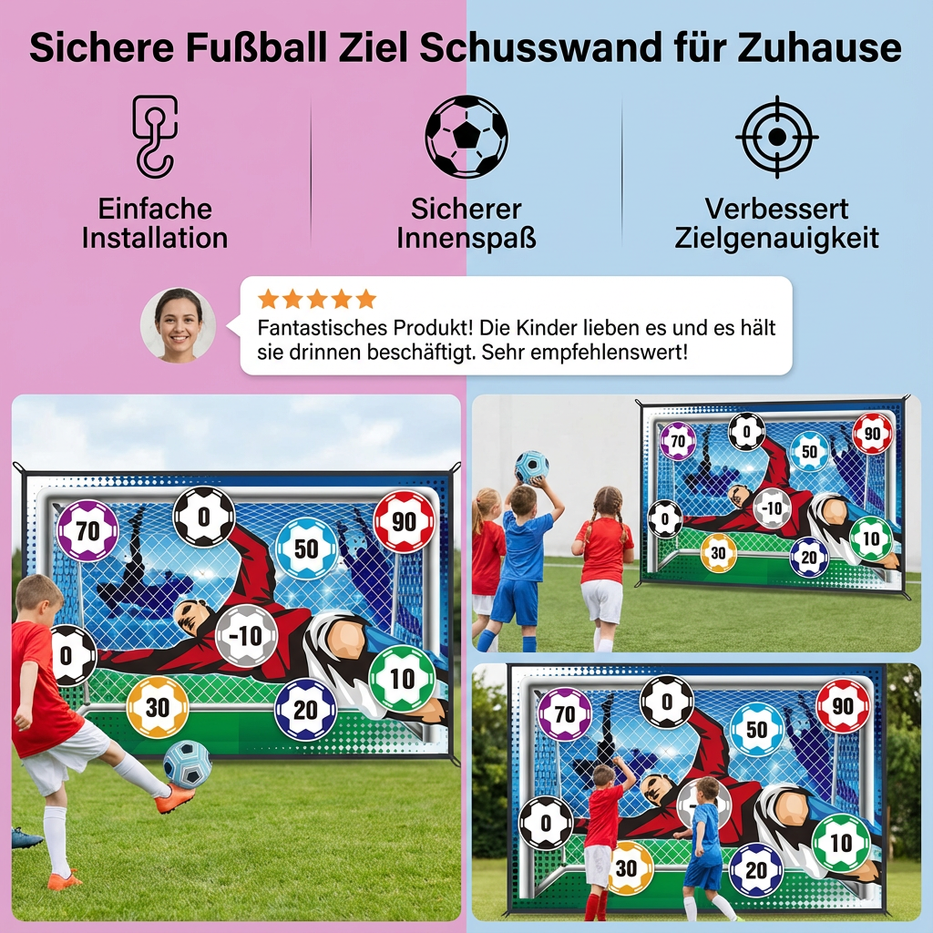 Schusswand für sicheres Fußballtraining im eigenen Garten