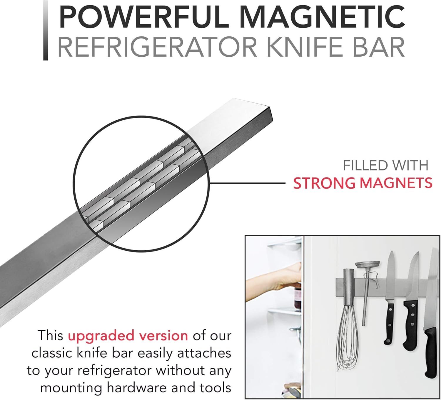 Praktischer 14 Zoll Magnetischer Halter für Küchenwerkzeuge