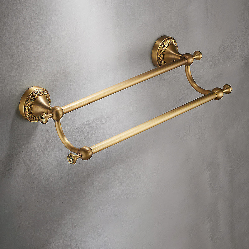 Elegante Badezimmeraccessoires aus gebürstetem Messing – Set oder Einzelstück