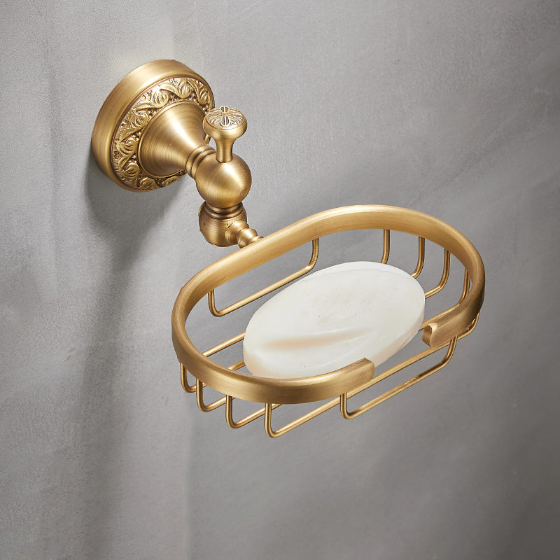 Elegante Badezimmeraccessoires aus gebürstetem Messing – Set oder Einzelstück