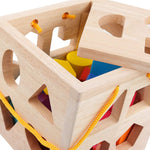 Holzwürfel für Montessori: Formen und Farben Lernspielzeug