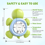 Safe Baby Bath Thermometer with Color Display and Warning System