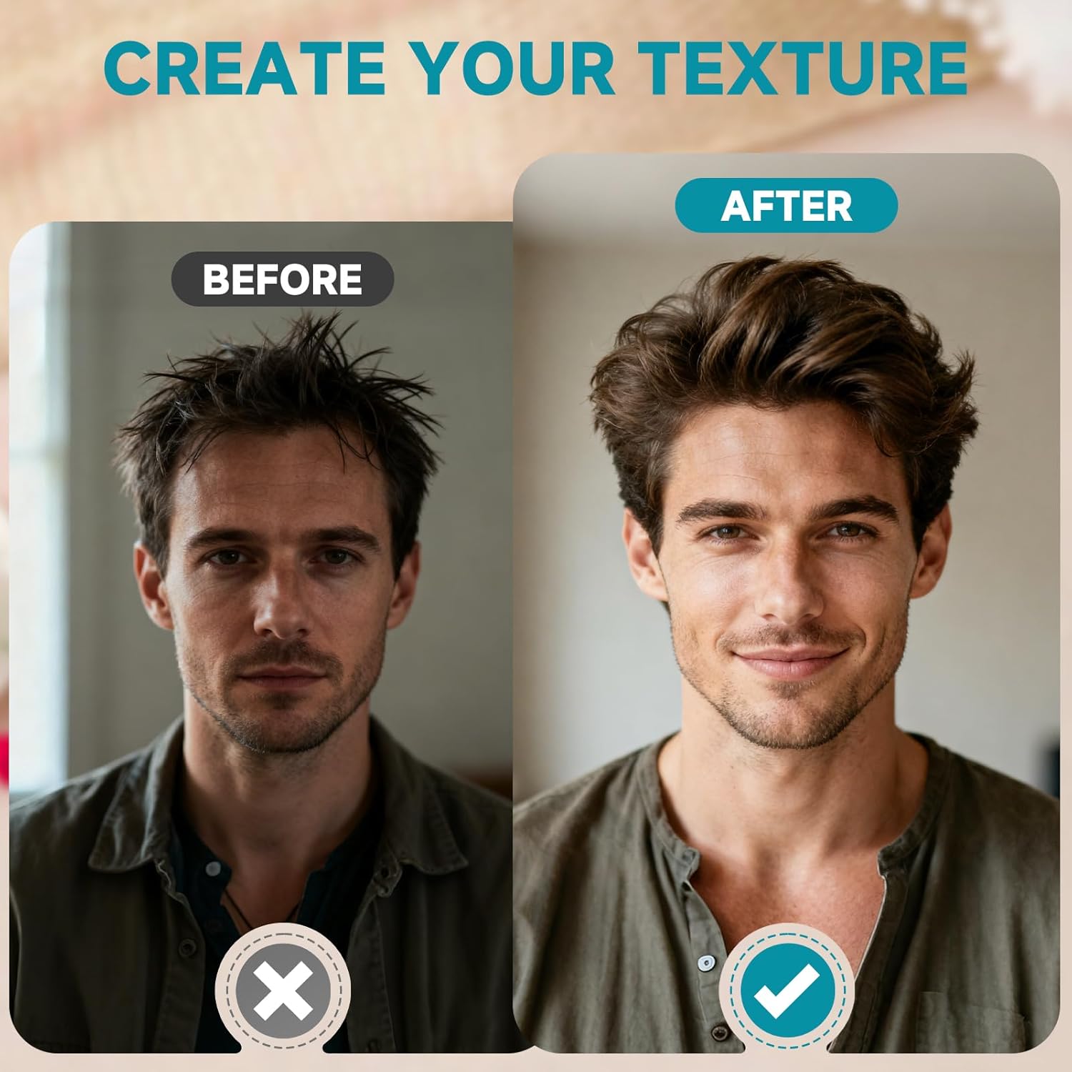 Volumen-Kamm für müheloses Haarstyling