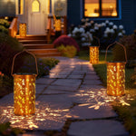 Shimmering Solar Lantern for Romantic Garden Evenings
